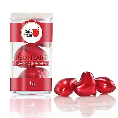 Cápsulas de Coração Vermelho com 3